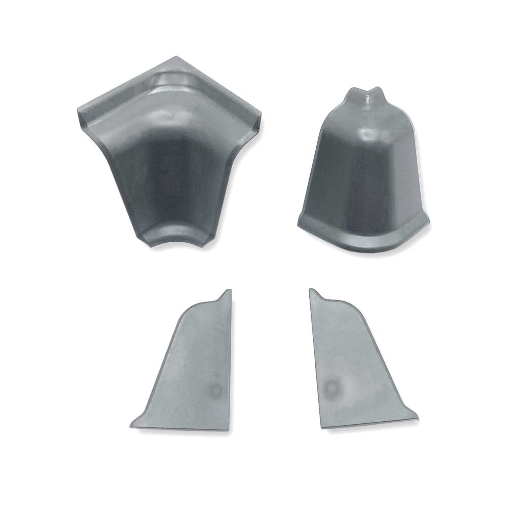 Комплект для плинтуса LB-37, 20-37-380, антрацит, Korner