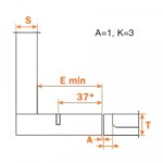 Петля Series 200 Key-hole/Snap-on 90 град. (терминальная), Salice