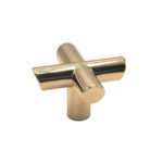 Ручка кнопка EQUIS, 0614040Z07, полированная латунь, 40x40 мм, Viefe