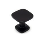 Ручка кнопка QUART BIG, 0616034ZM2, матовый черный, 34x34 мм, Viefe