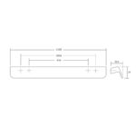 Ручка FLAPP, 06101056L30, черный, 1056 мм L1100 мм, Viefe