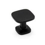 Ручка кнопка QUART MINI, 0608026ZM2, матовый черный, 26x26 мм, Viefe