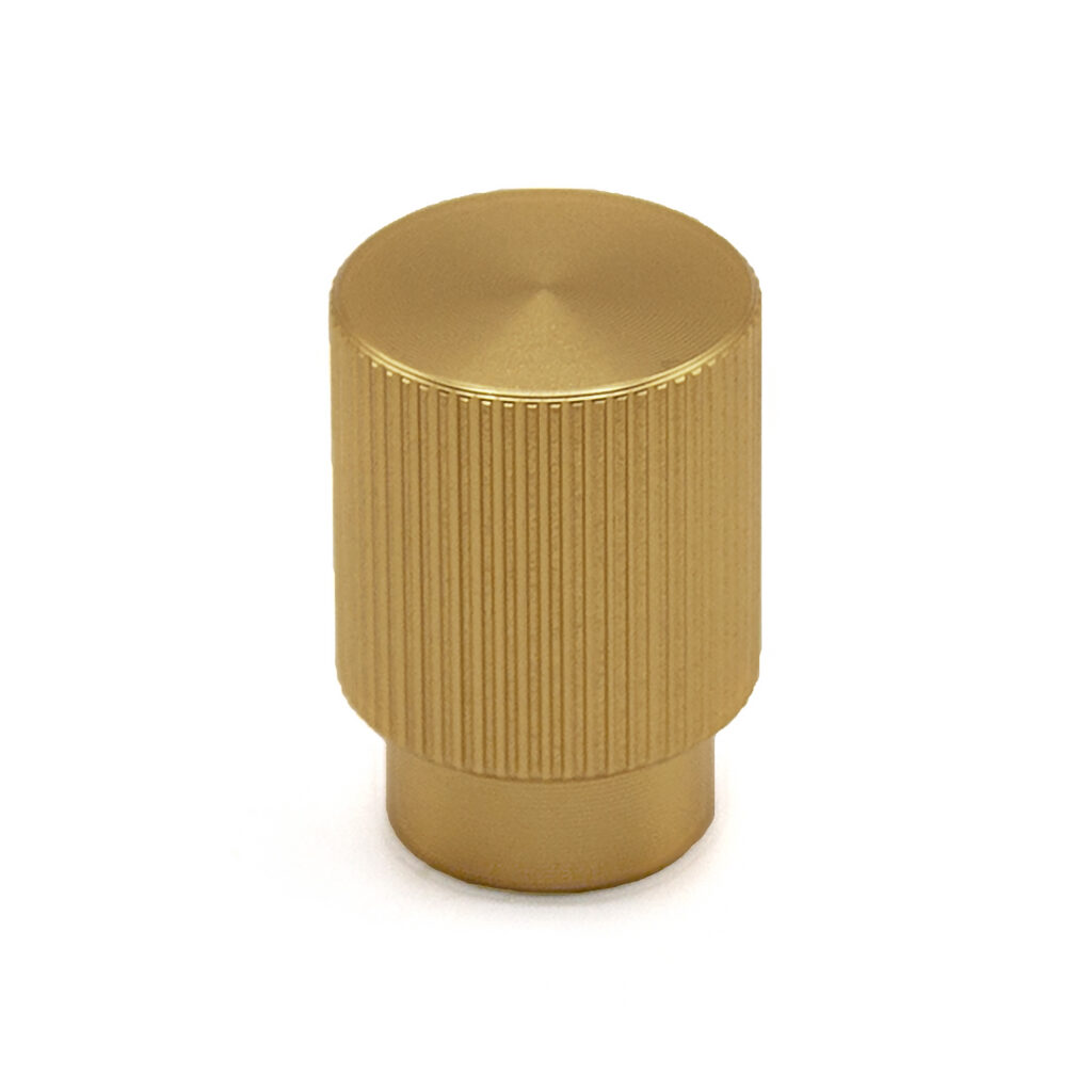 Ручка кнопка ARPA, 0583022L291, брашированная латунь, d22 мм, Viefe