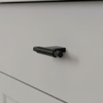 Ручка кнопка PRISMA, 0604078ZM2, Т-образная, матовый черный, 78x41 мм, Viefe