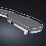 Le Mans 600 мм Комплект, H600-750 мм, 2 полки, 2 доводчика, левый, ARENA classic, цвет хром, дно серое, Kesseböhmer