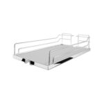 DISPENSA 90°, 400 мм Комплект Полного Выдвижения, H1900 - 2300 мм, 6 полок ARENA classic, цвет хром, дно серое, Kesseböhmer