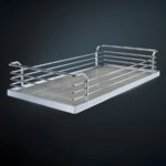 TANDEM solo 600 мм Комплект, H1300 мм, 4 полки ARENA classic, цвет  титан, дно серое, антислип, Kessebohmer