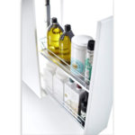 DISPENSA Junior Slim 400 мм Комплект, H640 - 728 мм, 2 полки ARENA classic, цвет хром, дно серое, Kesseböhmer