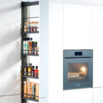 DISPENSA 90°, 150 мм Комплект Частичного Выдвижения, H1200 - 1600 мм, 4 полок, ARENA style, цвет антрацит, Kesseböhmer