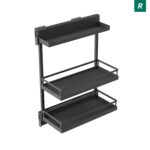 COMFORT II 200 мм Комплект правый, H654 мм, 2 полки + полка для специй, ARENA style, цвет антрацит, Kesseböhmer