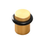 Дверной упор GRAF, 8009027L291, брашированная латунь, 27х28 мм, Viefe
