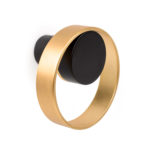 Крючок ORBIT, P7007075ZM228, матовый черный/золото, 75х75х45 мм, инд упаковка, Viefe