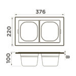 Контейнер Omoikiri DC-04-2-IN
