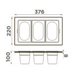Контейнер Omoikiri DC-04-3-GB