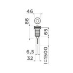 Пневматическая кнопка для измельчителя Omoikiri SW-01-AB022