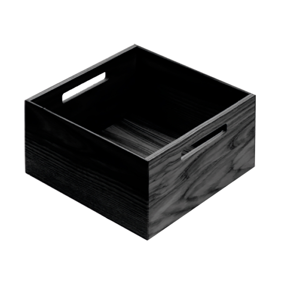 FineLine LiniQ Ящик квадратный 236 x 236 x 120 мм, ясень черный, Kesseböhmer
