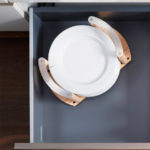 FineLine LiniQ Держатель для тарелок 340x180x191 мм, ясень черный, Kesseböhmer