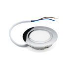 Светильник LED мебельный встраиваемый Polus-E, белый корпус, 220В, 3,2 Вт, 3000K, хром