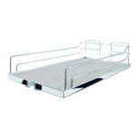 DISPENSA 90°, 150 мм Комплект Частичного Выдвижения, H1900 - 2300 мм, 6 полок, ARENA classic, цвет хром, дно серое, Kesseböhmer