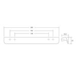 Ручка FLAPP, 0610160L30, черный, 128-160 мм L200 мм, Viefe