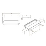 Ручка RIM, 0552096ZM2, матовый черный, 96 мм L120 мм, Viefe
