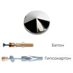 Держатель 5.01.01 D=16 мм, S=6-8 мм, никель, Lincos