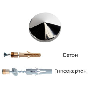 Держатель 5.01.01 D = 16 мм, S = 6-8 мм, никель, Lincos (заказ возможен только упаковками, кратно 50 шт.!)