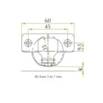 Петля Integra 2-Ways 45x9,5 с доводчиком 30 град.,  FGV