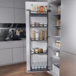 TANDEM side 500 мм Комплект, рама H1700 мм + 5 полок ARENA style, цвет антрацит, антислип, Kessebohmer