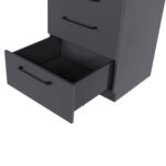 Ultra Box комплект для ящика H=199 мм, 350 мм (направляющие + боковины + заглушки + крепление фасада), с доводчиком, графит, Rejs