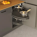 Волшебный угол MAXIMA ERGO Optima 800/450 Левый металл графит/МДФ графит, Rejs