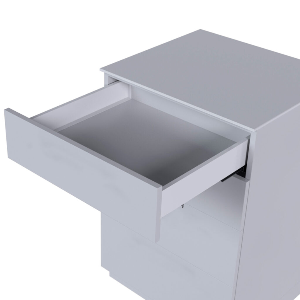 Ultra Box комплект для ящика H=167 мм, 500 мм (направляющие Push-to-Open + боковины + заглушки + крепление фасада), белый, Rejs