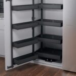 TANDEM II 600 мм Комплект, Н1100 мм, 4 + 4 полок ARENA pure, цвет антрацит, антислип, Kesseböhmer
