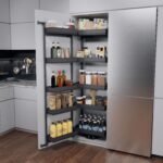 TANDEM II 450 мм Комплект, Н1700 мм, 5 + 5 полок ARENA pure, цвет антрацит, антислип, Kesseböhmer