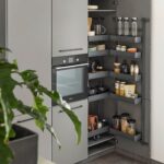TANDEM II 500 мм Комплект, Н1700 мм, 5 + 5 полок ARENA pure, цвет антрацит, антислип, Kesseböhmer