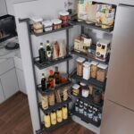 TANDEM II 450 мм Комплект, Н1700 мм, 5 + 5 полок ARENA style, цвет антрацит, антислип, Kesseböhmer