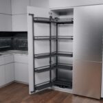 TANDEM II 500 мм Комплект, Н1700 мм, 5 + 5 полок ARENA style, цвет антрацит, антислип, Kesseböhmer