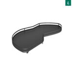 Le Mans 400 мм Комплект, H720-900 мм, 2 полки, 2 доводчика, левый, ARENA style, цвет антрацит, Kesseböhmer