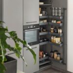 TANDEM II 600 мм Комплект, Н1700 мм, 5 + 5 полок ARENA pure, цвет антрацит, антислип, Kesseböhmer