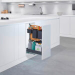 DISPENSA Junior Slim/YOUBOXX 300 мм Комплект, H640 - 728 мм, 1 полка ARENA pure + YOUBOXX № 5, цвет антрацит, Kesseböhmer