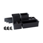 DISPENSA Junior Slim/YOUBOXX 300 мм Комплект, H640 - 728 мм, 1 полка ARENA pure + YOUBOXX № 5, цвет антрацит, Kesseböhmer