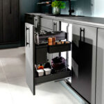 DISPENSA Junior Slim/YOUBOXX 300 мм Комплект, H695 - 783 мм, 1 полка ARENA pure + YOUBOXX № 1, цвет антрацит, Kesseböhmer