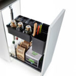 DISPENSA Junior Slim/YOUBOXX 300 мм Комплект, H695 - 783 мм, 1 полка ARENA style + YOUBOXX № 1, цвет антрацит, Kesseböhmer