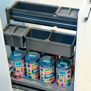 DISPENSA Junior Slim / YOUBOXX 300 мм Комплект, H695 - 783 мм, 1 полка ARENA style + YOUBOXX № 3, цвет антрацит, Kesseböhmer
