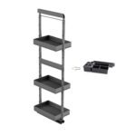 DISPENSA 90°/YOUBOXX  300 мм Комплект Полного Выдвижения, H1200 - 1600 мм, 3 полки ARENA pure, цвет антрацит + YOUBOXX  №3, Kesseböhmer