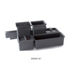 DISPENSA 90°/YOUBOXX  300 мм Комплект Полного Выдвижения, H1900 - 2300 мм, 4 полки ARENA pure, цвет антрацит + YOUBOXX №1 и №3, Kesseböhmer