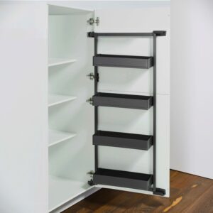 TANDEM side 450 мм Комплект, рама H1100 мм + 4 полки ARENA pure, цвет антрацит, антислип, Kessebohmer