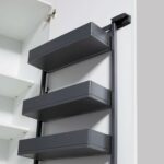 TANDEM side 500 мм Комплект, рама H1100 мм + 4 полки ARENA pure, цвет антрацит, антислип, Kessebohmer