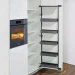 TANDEM side 500 мм Комплект, рама H1700 мм + 5 полок ARENA pure, цвет антрацит, антислип, Kessebohmer