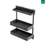 COMFORT II 400 мм Комплект левый, H654 мм, 2 полки + полка для специй, ARENA pure, цвет антрацит, Kesseböhmer